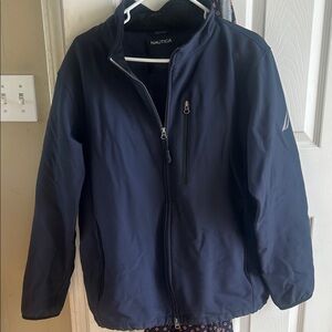 Men’s Nautica Navy Softshell Full-Zip Jacket